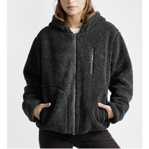 Billabong Women's Switchback Gray Sherpa Jacket Size M